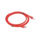 Lanberg cable de red 2 m Cat6 U/UTP (UTP) Rojo pcu6-10cc-0200-r